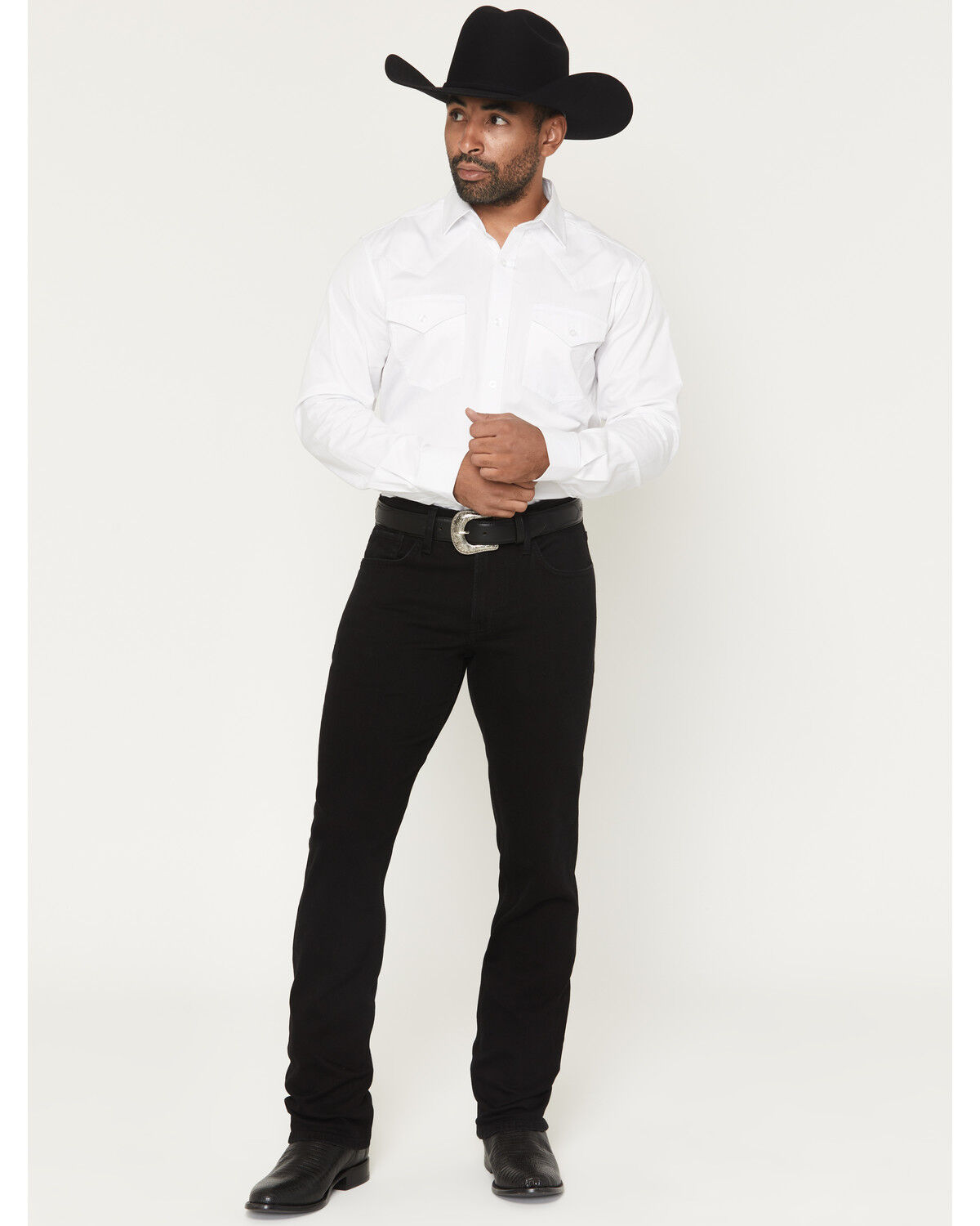 Image #1 - Cody James Black 1978® Men's Lawson Wash Tyler Slim Straight Stretch Denim Jeans, Black, hi-res