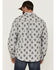 Image #4 - Brothers and Sons Men's All-Over Floral Print Long Sleeve Button Down Western Shirt, Light Grey, hi-res