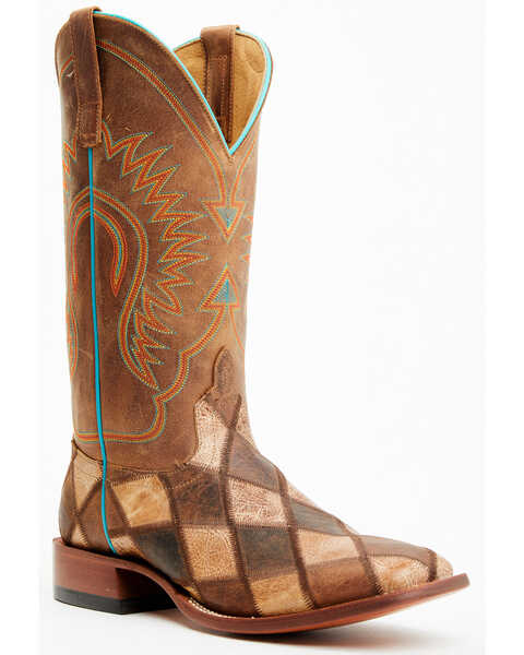 Image #1 - Horse Power by Anderson Bean Men's Patchwork Boots, Brown, hi-res