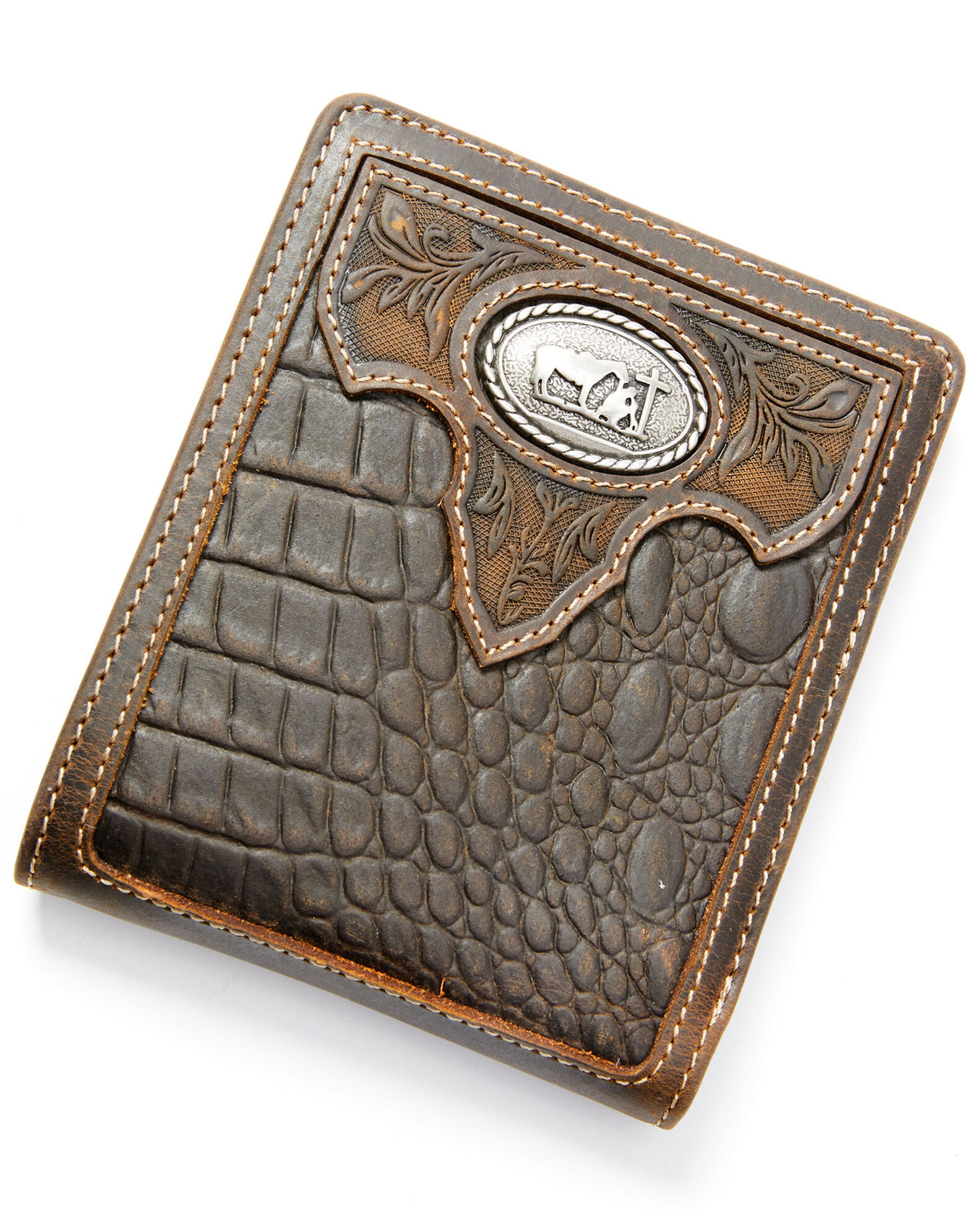 Cody James Men's Embossed Bi-Fold Wallet