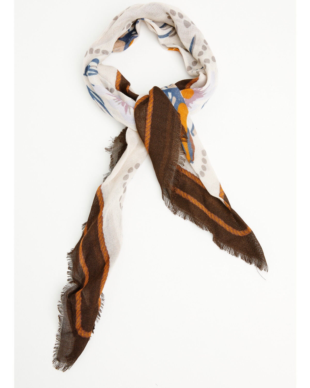 Idyllwind Women's Horseshoe Bandana Scarf, Pecan, hi-res