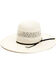 American Hat Company Men's Natural 4.25" Open Crown Western Straw Hat , Natural, hi-res