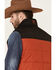 Image #5 - Ariat Men's Orange Color Block CC Crius Zip-Front Vest, Orange, hi-res