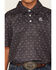 Image #3 - Panhandle Slim Boys' Steer Head Print Short Sleeve Polo, Black, hi-res