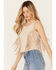 Image #2 - Shyanne Women's Faux Suede Fringe Tank Top, Taupe, hi-res
