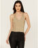 Image #1 - Miss Me Women's Knot Tank, Green, hi-res