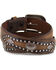 Cody James Men's Vintage Studded Concho Belt , Tan, hi-res