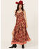 Image #1 - Angie Women's Floral Print Sleeveless Maxi Dress, , hi-res