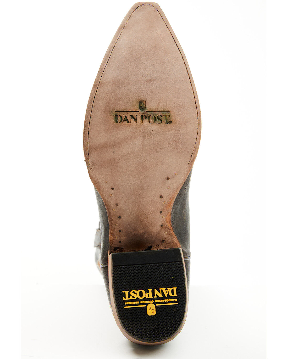 Image #7 - Dan Post Men's Racer Tall Western Boots - Snip Toe, Black, hi-res