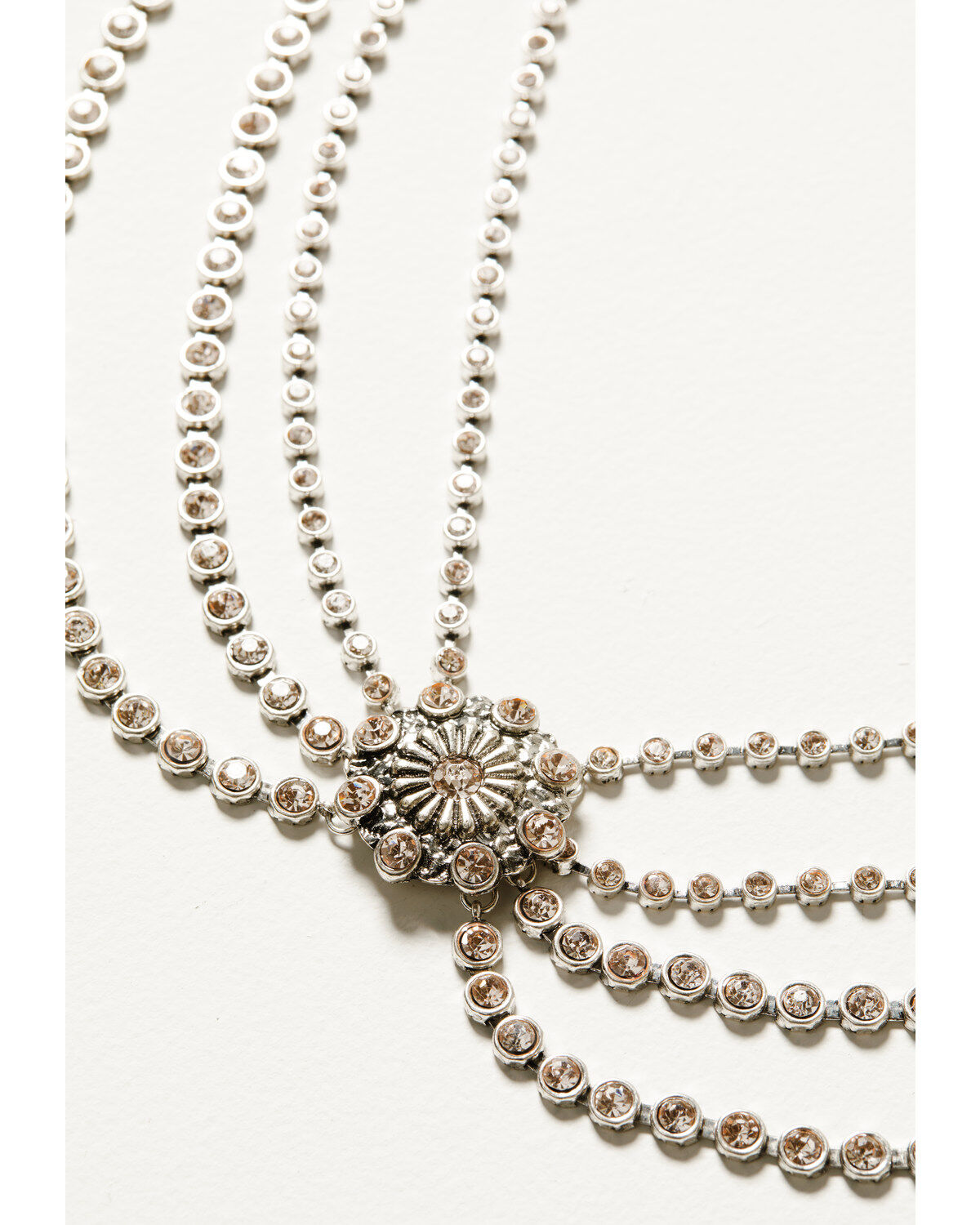 Image #2 - Shyanne Women's Champagne Chateau Collar Necklace, Silver, hi-res
