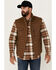 Image #1 - Dakota Grizzly Men's Bryce Quilted Insulated Fleece Lined Vest, Brown, hi-res