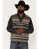 Image #1 - Powder River Outfitters Men's Serape Stripe Print Wool Vest, Rust Copper, hi-res