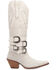 Image #2 - Dingo Women's Buck Wild Suede Tall Western Boots - Round Toe, White, hi-res