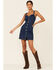 Image #1 - Wild Moss Women's Button Front Denim Bodycon Dress, , hi-res