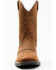 Image #4 - Brothers and Sons Men's Lite Performance Western Boots - Broad Square Toe, Brown, hi-res