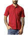 Image #1 - Kimes Ranch Men's Harlan Striped Short Sleeve Button-Down Polo Shirt, Red, hi-res