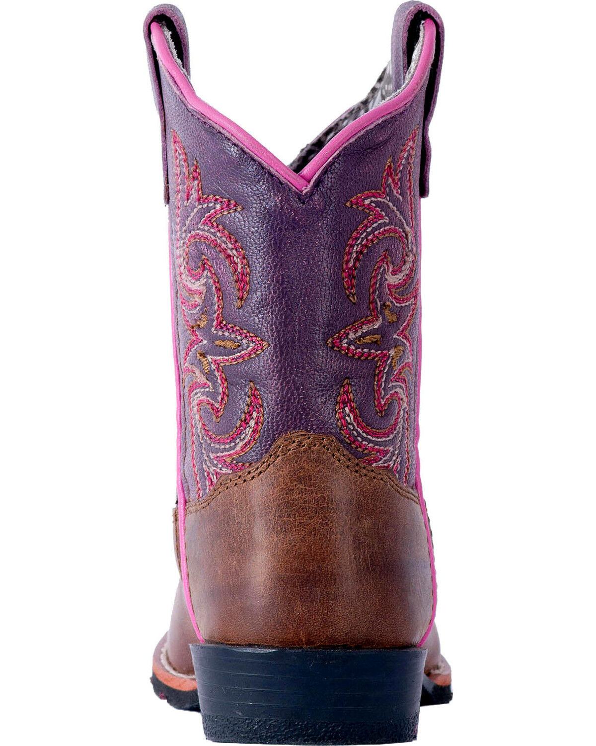 Image #7 - Dan Post Toddler Girls' Tryke Leather Boots - Square Toe , , hi-res