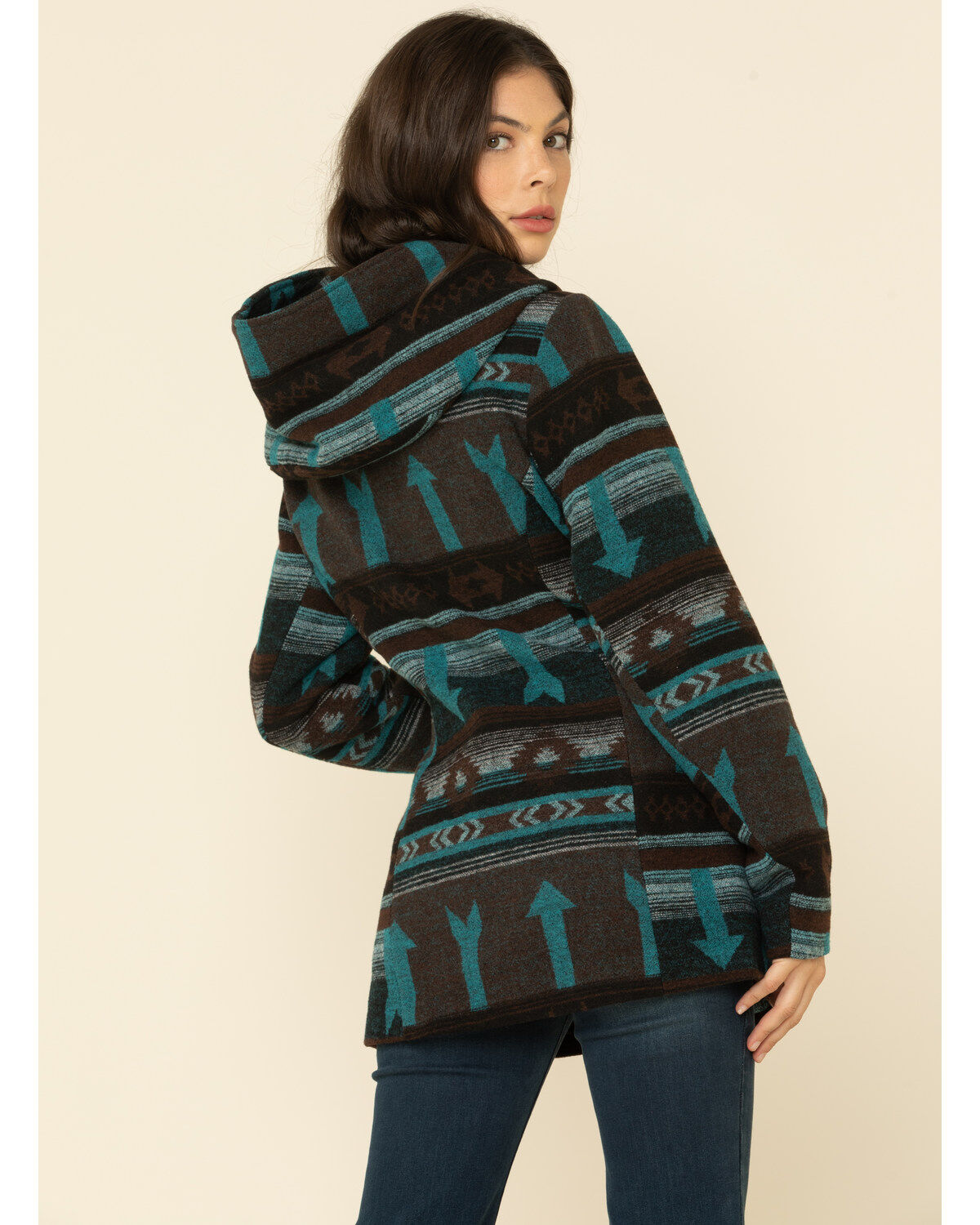 Cruel Girl Women's Brown Aztec Concho