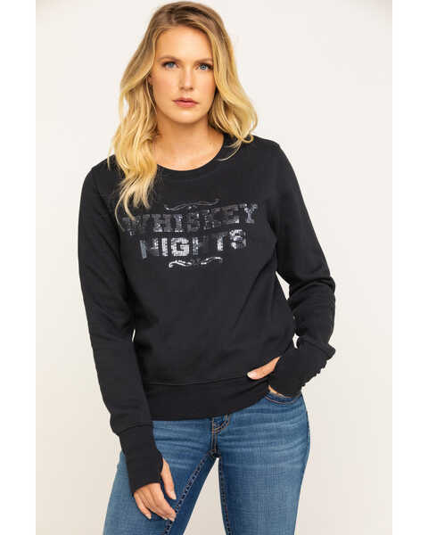 Image #1 - Shyanne Women's Whiskey Nights Sequin Pullover, , hi-res