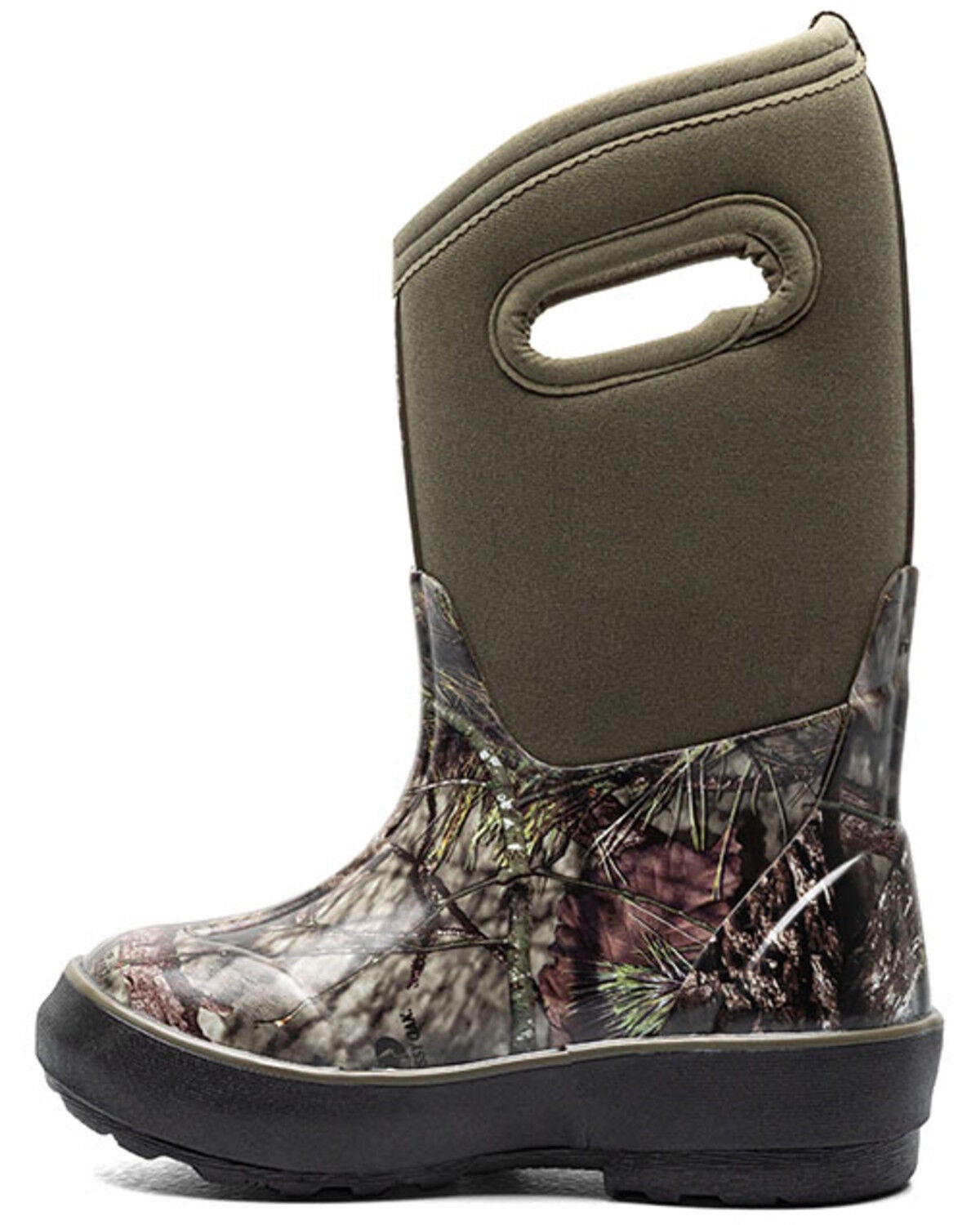 Image #3 - Bogs Boys' Classic Mossy Oak Rubber Boots - Round Toe, Grey, hi-res
