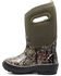 Image #3 - Bogs Boys' Classic Mossy Oak Rubber Boots - Round Toe, Grey, hi-res