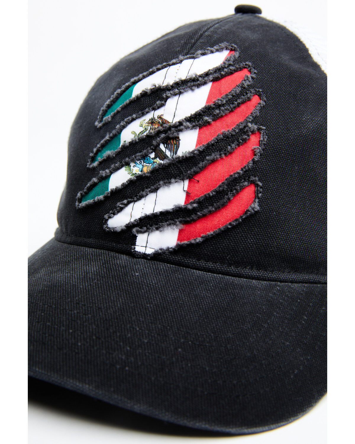 Image #2 - Cody James Men's Scratched Mexico Flag Ball Cap, Black, hi-res