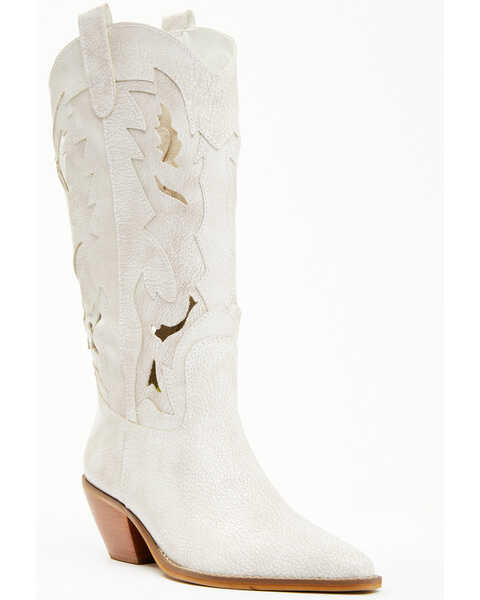 Matisse Women's Alice Western Boots - Snip Toe , White, hi-res