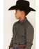 Image #2 - Cody James Boys' Big Bucks Geo Print Long Sleeve Western Snap Shirt, , hi-res