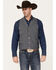 Scully Men's Ranchwear Vest, Charcoal, hi-res