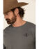 Image #4 - Cowboy Up Men's Open Range Short Sleeve Graphic T-Shirt, Grey, hi-res