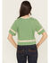 Image #4 - Cleo + Wolf Women's Emmett Homegrown Relaxed Fit Varsity Tee, Green, hi-res