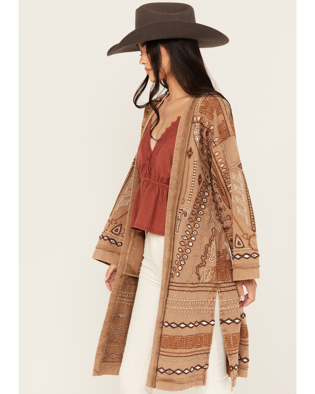 Image #3 - Shyanne Women's Embellished French Terry Cardigan, , hi-res