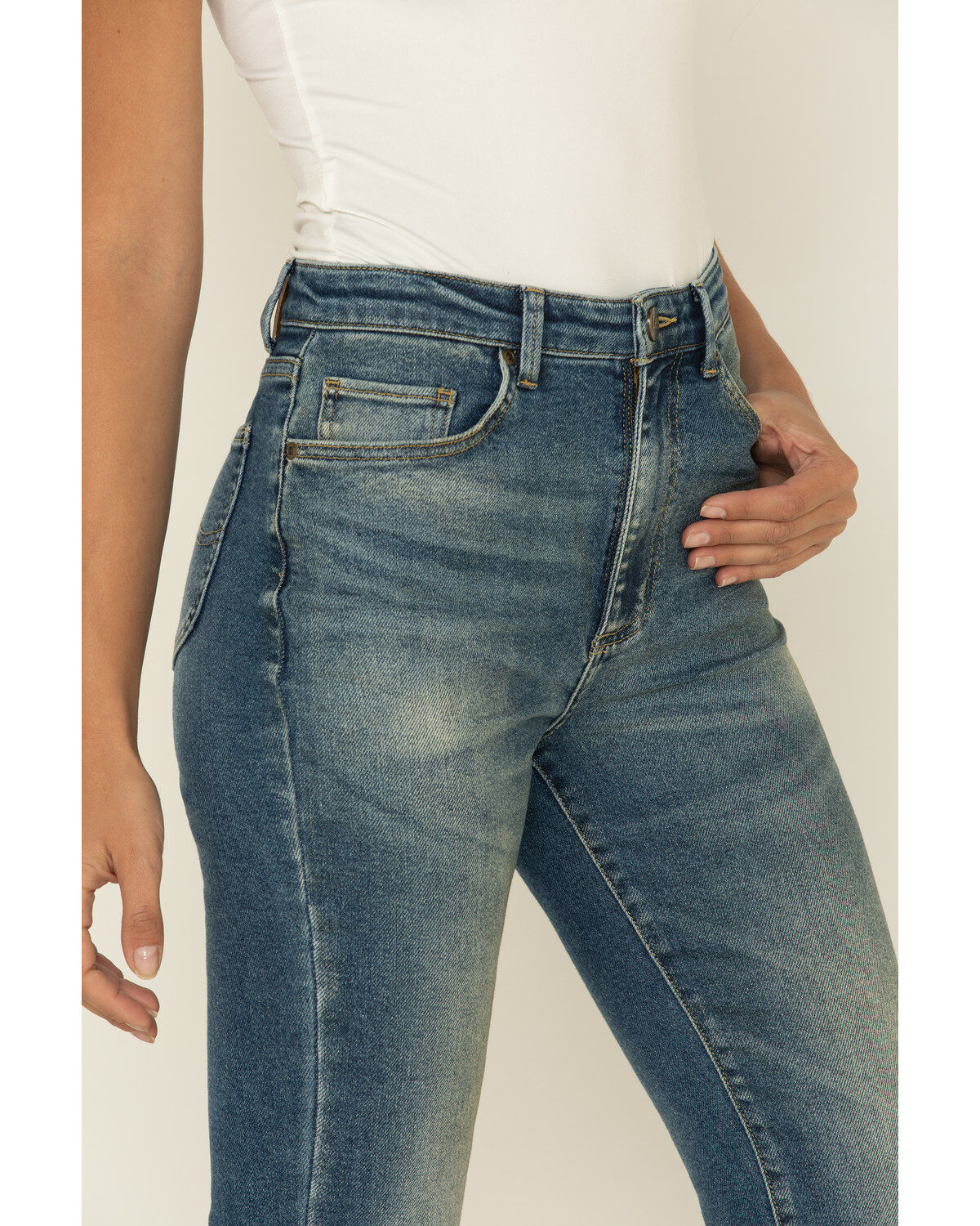 Image #3 - Lee Women's Distance High Rise Flare Jeans, Blue, hi-res