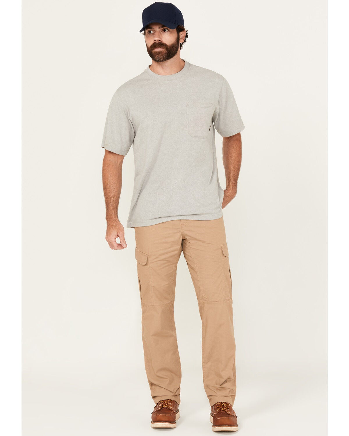 Carhartt Men's M-Force Broxton Cargo Work Pants, Beige/khaki, hi-res