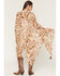 Image #6 - Shyanne Women's Horse Print Chiffon Kimono, Coffee, hi-res
