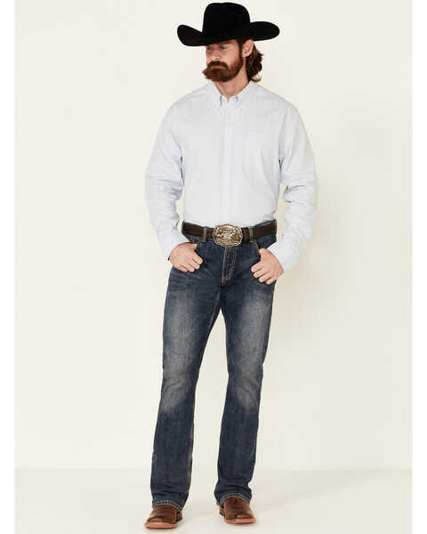 Image #2 - Cody James Core Men's Escalate Geo Print Long Sleeve Button-Down Western Shirt  , , hi-res