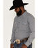 Cowboy Hardware Men's Twisted Geo Print Long Sleeve Western Snap Shirt, White, hi-res