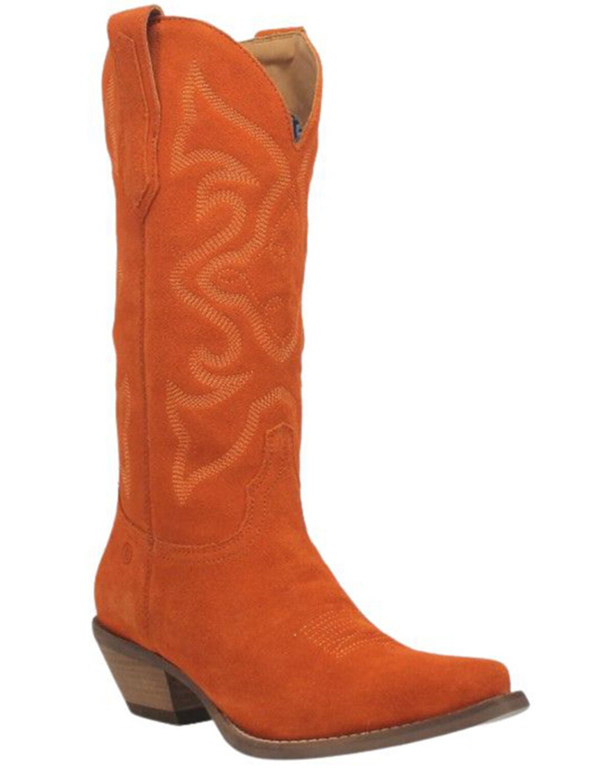 Dingo Women's Out West Tall Western Boots - Round Toe, Orange, hi-res
