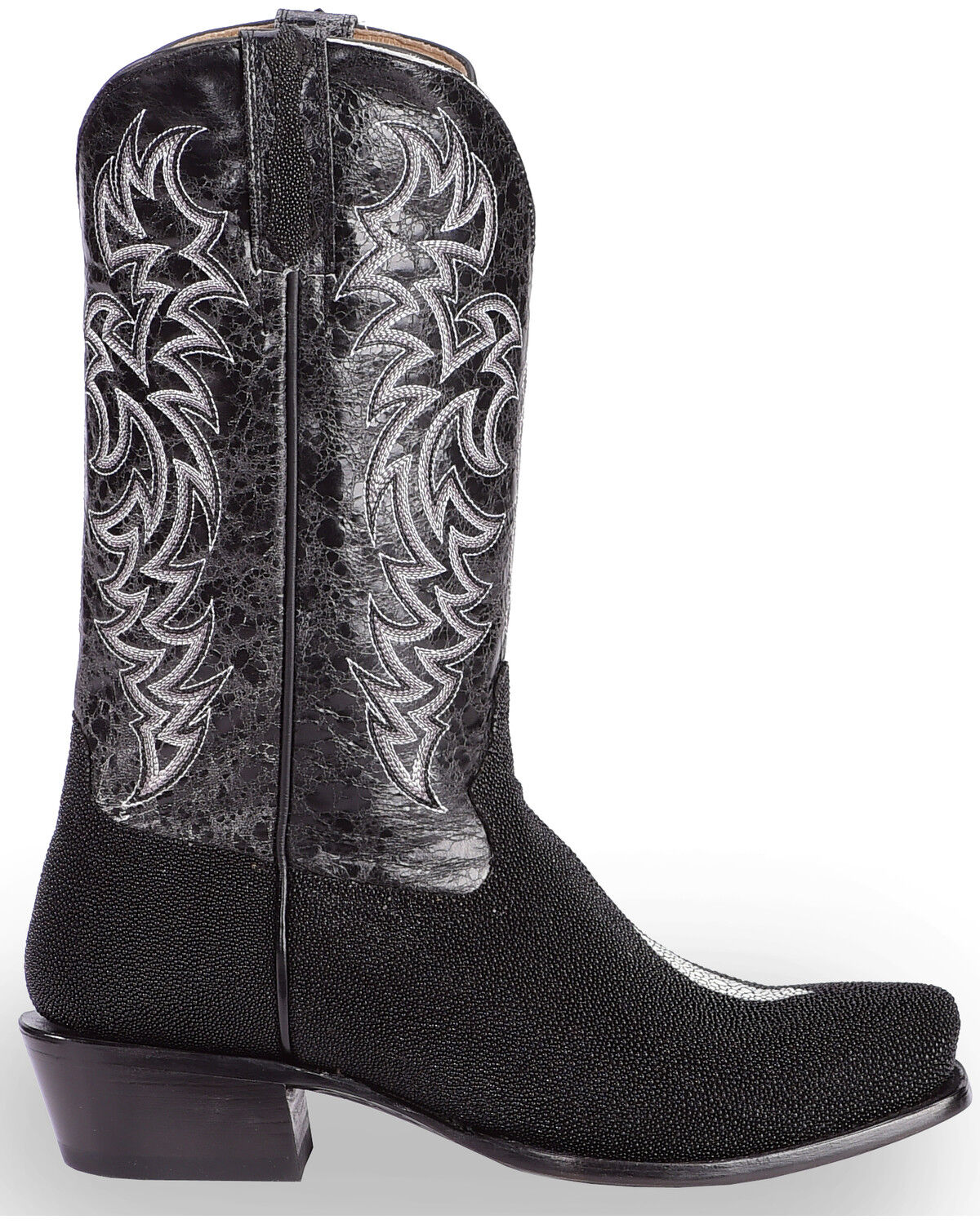 Image #2 - Moonshine Spirit Men's Stingray Exotic Boots - Square Toe, Black, hi-res