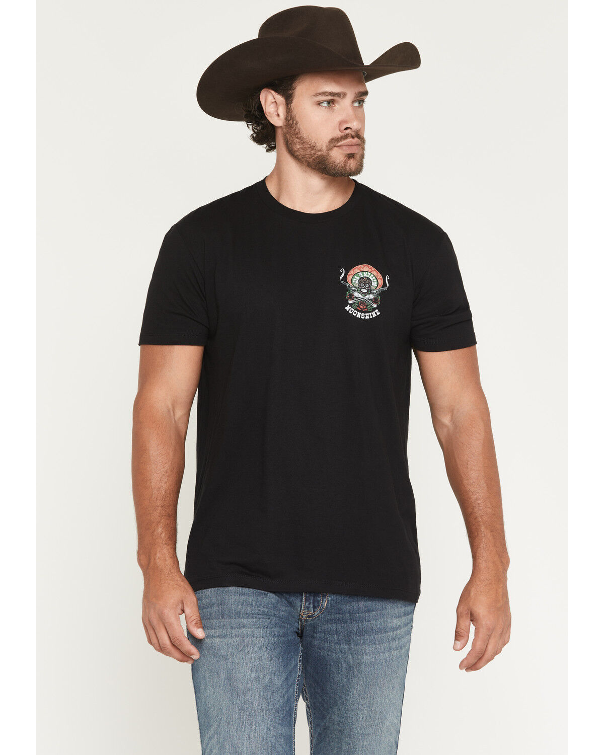 Image #2 - Moonshine Spirit Men's Fear Not Dia De Los Muertos Short Sleeve Graphic T-Shirt, Black, hi-res