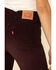 Image #5 - Levi's Women's Moleskin High Rise Wedgie Skinny Jeans, Burgundy, hi-res