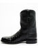 Image #3 - Cody James Black 1978® Men's Carmen Exotic Full-Quill Ostrich Roper Boots - Round Toe, Black, hi-res