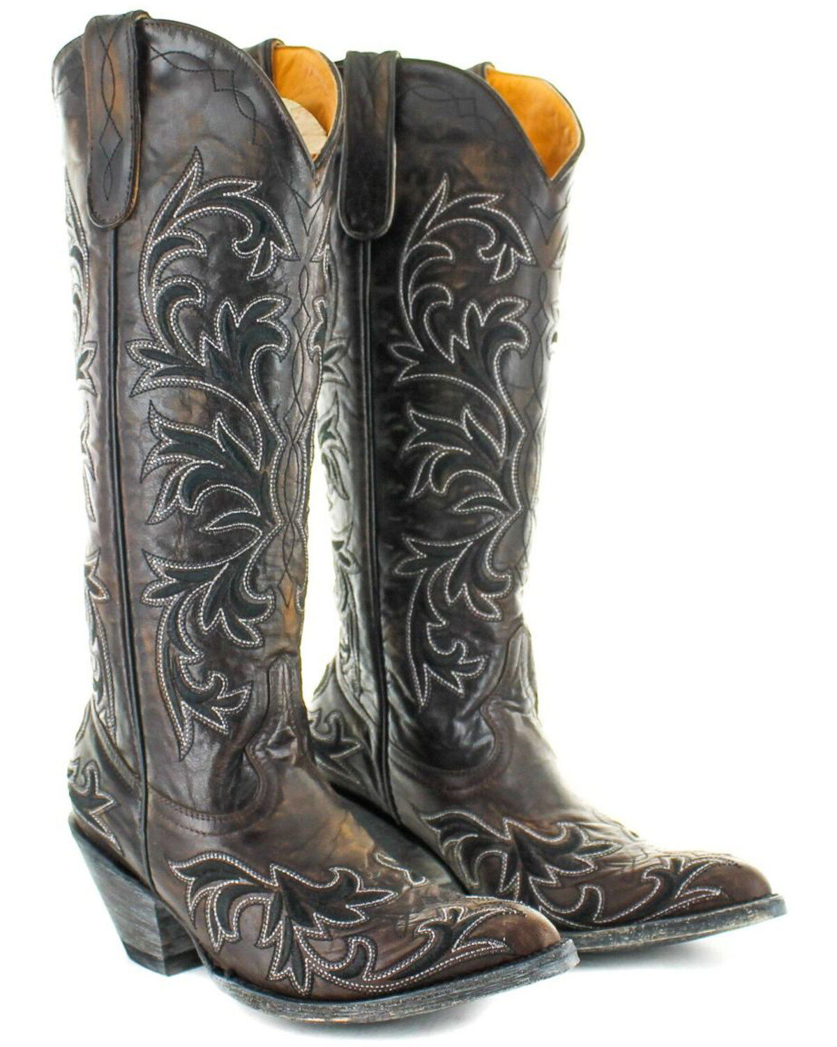 Image #4 - Old Gringo Women's Ilona Stitched Western Boots - Medium Toe, , hi-res