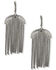 Image #1 - Lainey Wilson Women's Linear Chain Fringe Earrings, Silver, hi-res