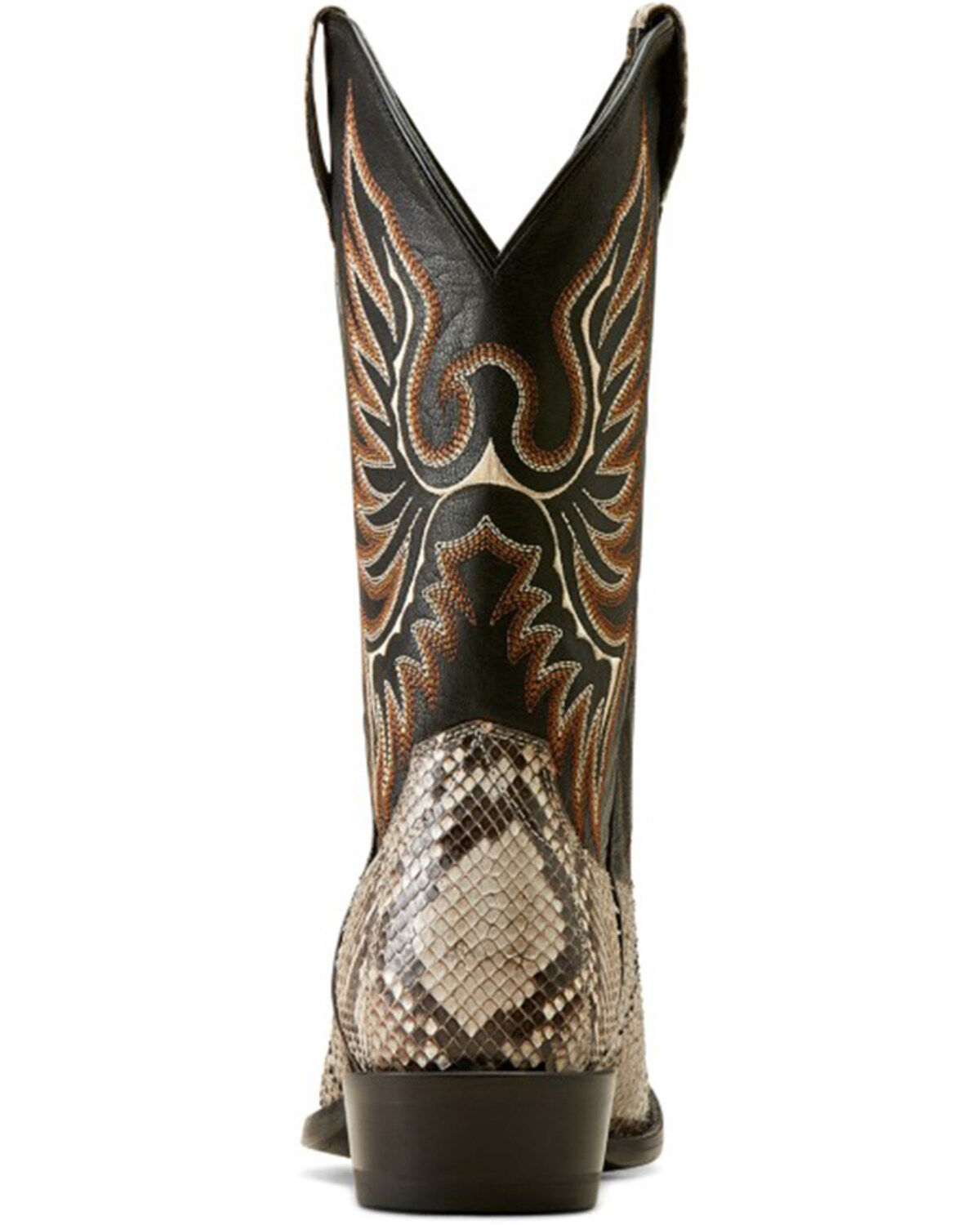 Image #3 - Ariat Men's Slick Exotic Python Western Boots - Round Toe, Brown, hi-res