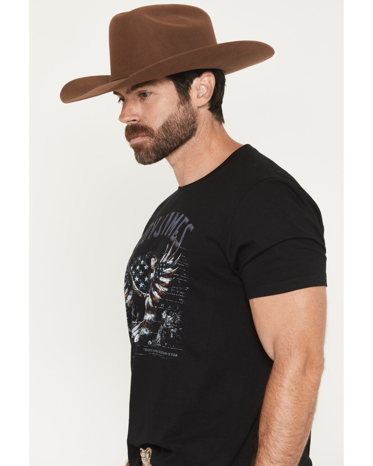Image #2 - Cody James Men's Eagle Patriotic Short Sleeve Graphic T-Shirt, Black, hi-res