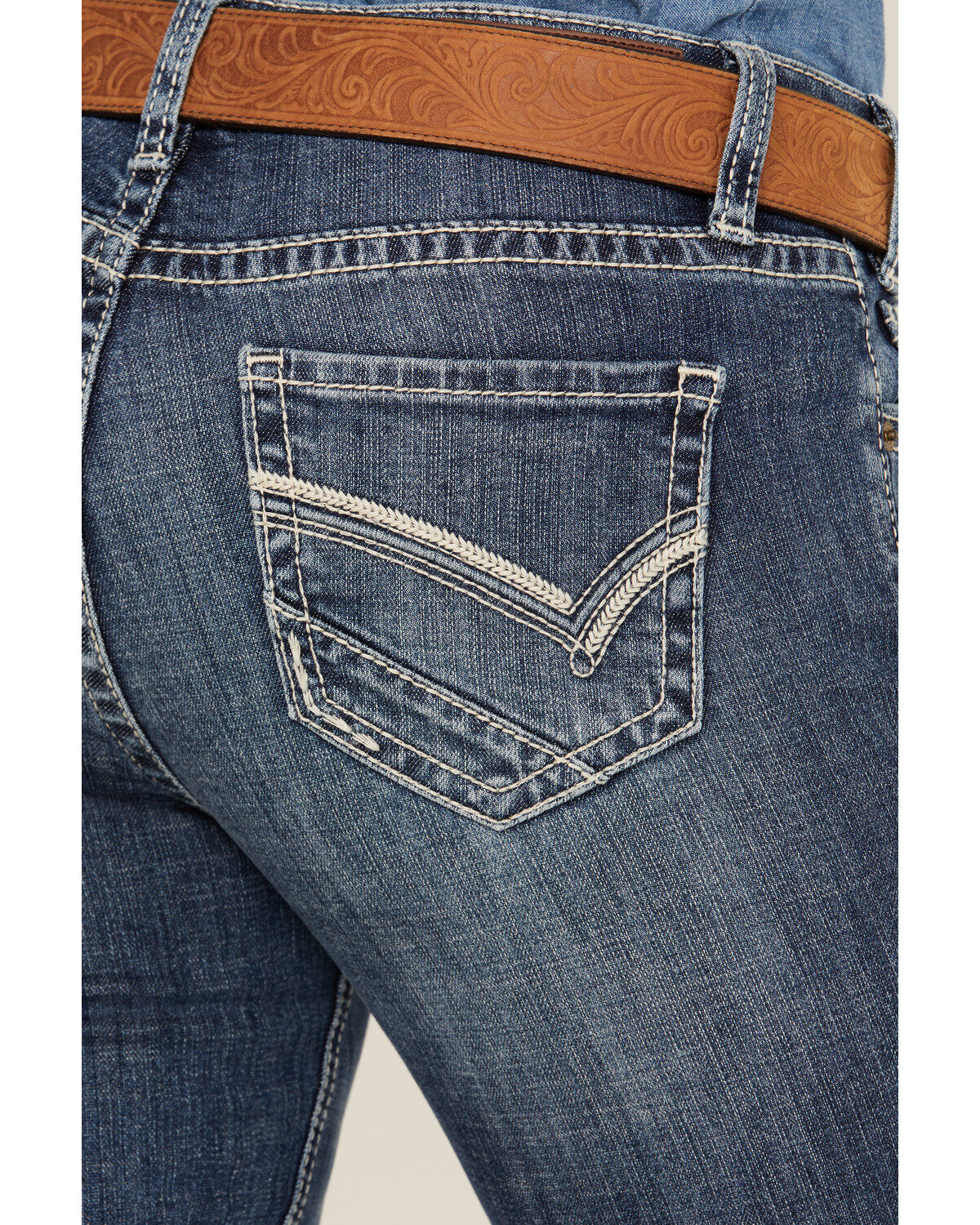 Rock & Roll Cowgirl Girl's Cowhide Bootcut Jeans RRGD4MR108