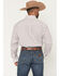 Image #4 - Wrangler Men's Classics Geo Print Long Sleeve Button-Down Western Shirt, White, hi-res