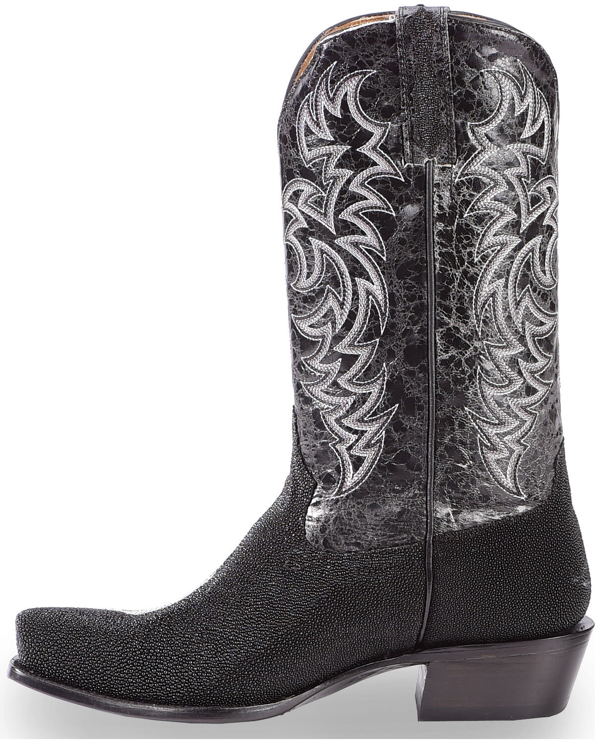 Image #3 - Moonshine Spirit Men's Stingray Exotic Boots - Square Toe, Black, hi-res