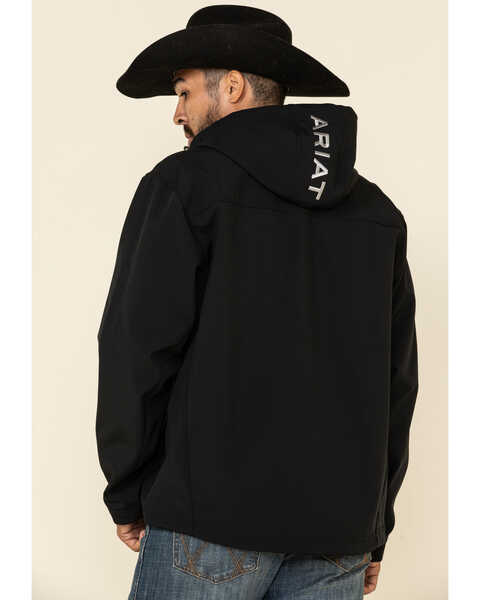 Image #3 - Ariat Men's Black Vernon Hooded Softshell Jacket , , hi-res